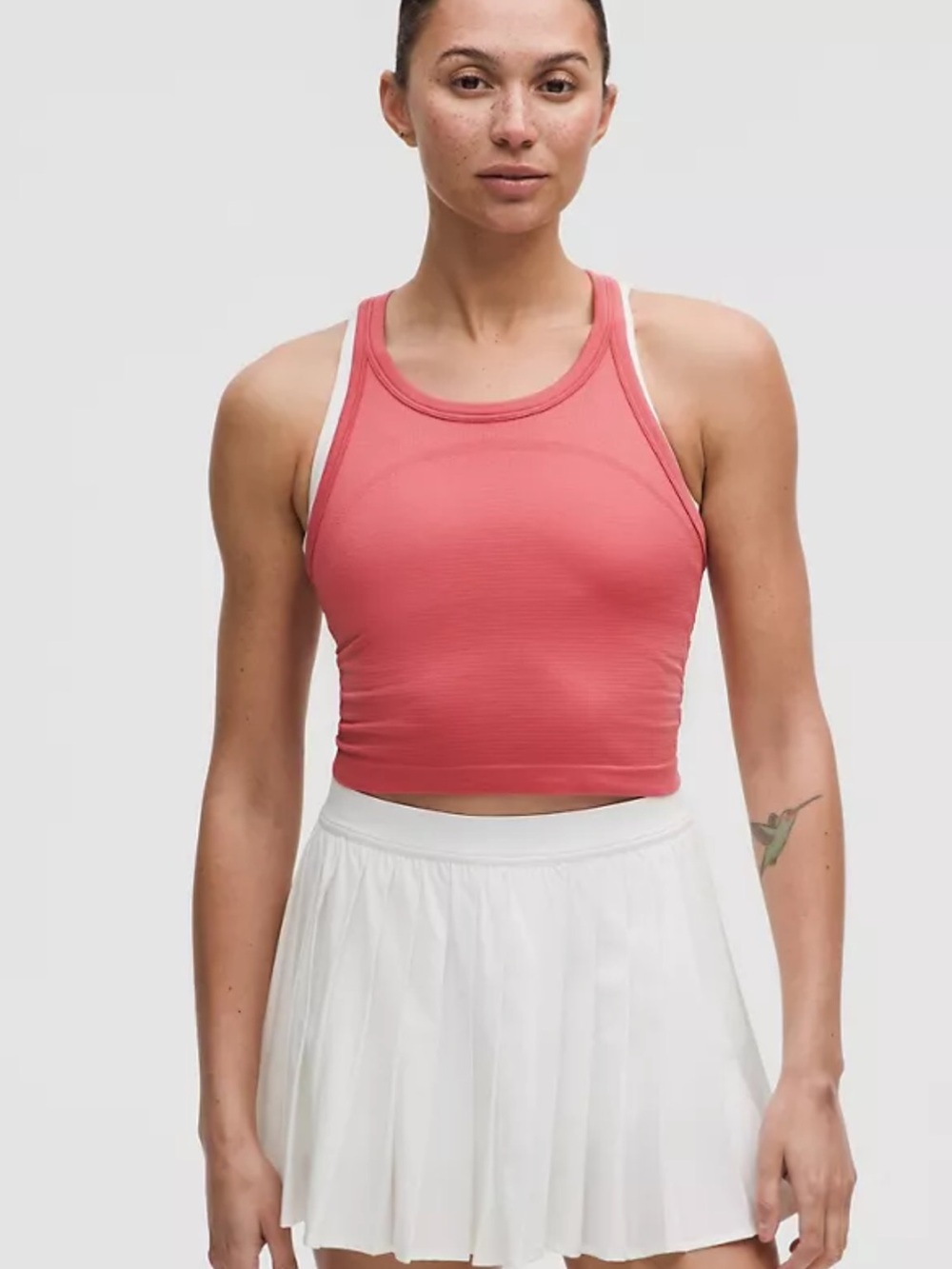Lululemon Cropped Racerback Tank Top 2.0 - Desert Red